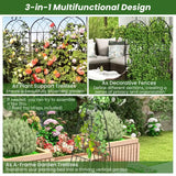 2/4 Pack 71 x 20 Inch Metal Garden Trellis for Climbing Plants-Set of 4