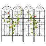 2/4 Pack 71 x 20 Inch Metal Garden Trellis for Climbing Plants-Set of 4