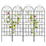 2/4 Pack 71 x 20 Inch Metal Garden Trellis for Climbing Plants-Set of 4
