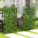 2/4 Pack 71 x 20 Inch Metal Garden Trellis for Climbing Plants-Set of 4