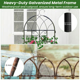 2/4 Pack 71 x 20 Inch Metal Garden Trellis for Climbing Plants-Set of 4