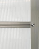 Outsunny 190 x 253 cm Walk-In Polycarbonate Greenhouse - Silver-Tone