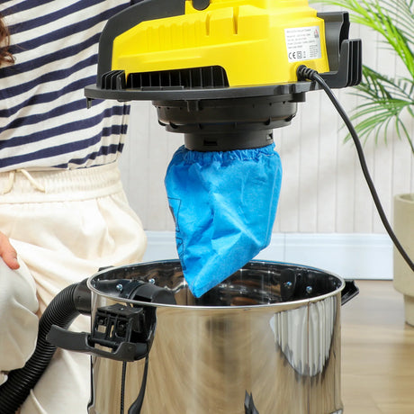 HOMCOM Wet and Dry Vacuum Cleaner, 1200W 20L Wet & Dry Vacuum Cleaner w/ Blower, Triple Filters for Workshop, Home, Carpet