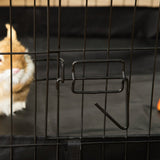 PawHut Rabbit Cage Guinea Pig Playpen Small Animal House for Kitties Puppies, w/ Water Proof Oxford Roof Floor 90 x 75 x 75 cm