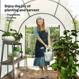 Outsunny 180 x 180cm Walk-In Polytunnel Greenhouse - White