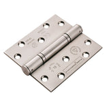 100 X 89 X 3MM NON REMOVABLE PIN THRUST BEARING HINGE GRADE 13 C/W SCREWS (PAIR) - SATIN STAINLESS STEEL - PAIR