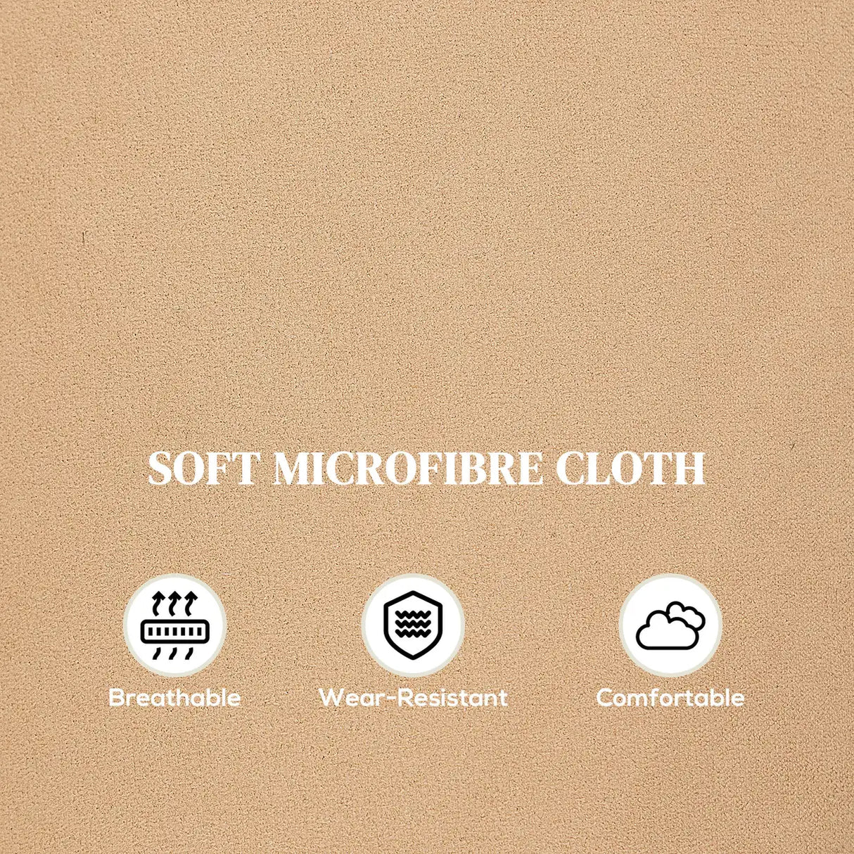 HOMCOM 140 Manual Reclining Armchair, with Footrest - Light Brown