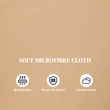 HOMCOM 140 Manual Reclining Armchair, with Footrest - Light Brown