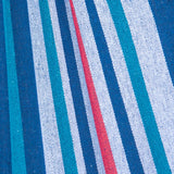 Outsunny 298 x 117cm Hammock with Stand Camping Hammock with Portable Carrying Bag, Adjustable Height, 120kg Load Capacity, Blue and White Stripe