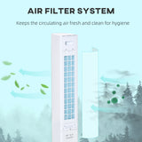 HOMCOM Portable Air Cooler, 3L Tank Evaporative Ice Cooling Tower Fan with 3 Modes, 3 Speeds, Remote, Timer, 60 Oscillating, Portable Swamp Cooler for Home Bedroom, White
