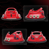 AIYAPLAY Angry Bird Licensed Waltzer Car, 12V Kids Bumper Car w/ Joysticks, Remote, Music LED Lights, Red