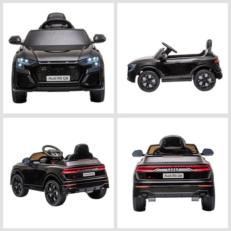 HOMCOM Licensed Audi RS Q8 Electric Ride On Car, with Remote Control, Black