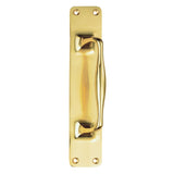 PULL HANDLE (CAST) - POLISHED BRASS - 305MM X 63MM - EACH