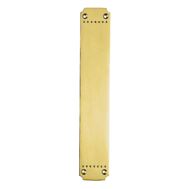 LAURIN - PUSH PLATE - POLISHED BRASS - 370MM X 64MM - EACH