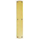 PUSH PLATE - POLISHED BRASS - 457MM X 76MM - EACH