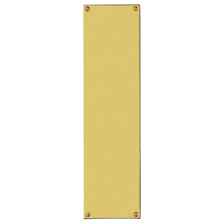 FINGER PLATE (FLAT SHEET) - POLISHED BRASS - 305MM X 76MM - EACH