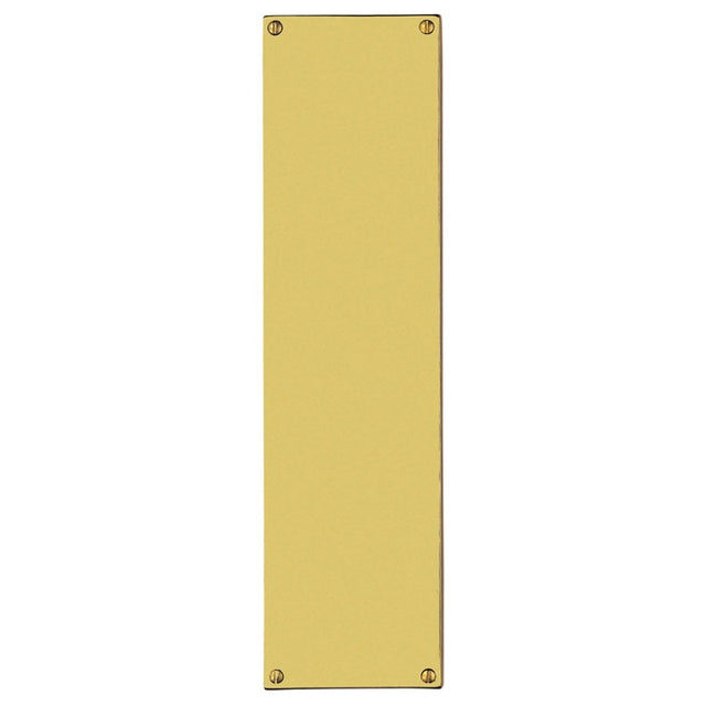 FINGER PLATE (FLAT SHEET) - POLISHED BRASS - 305MM X 76MM - EACH
