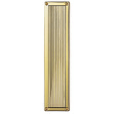 QUEEN ANNE - FINGER PLATE - POLISHED BRASS - 305MM X 70MM - EACH