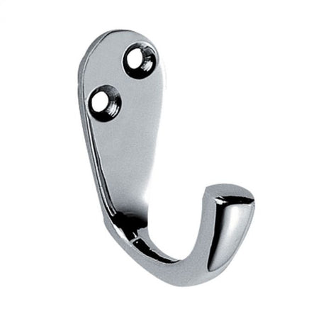 VICTORIAN SINGLE ROBE HOOK - POLISHED CHROME - 45MM - EACH