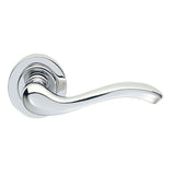 APOLLO LEVER ON CONCEALED FIX ROUND ROSE (ERICA) CRO (POLISHED CHROME) - POLISHED CHROME - 51MM - PAIR