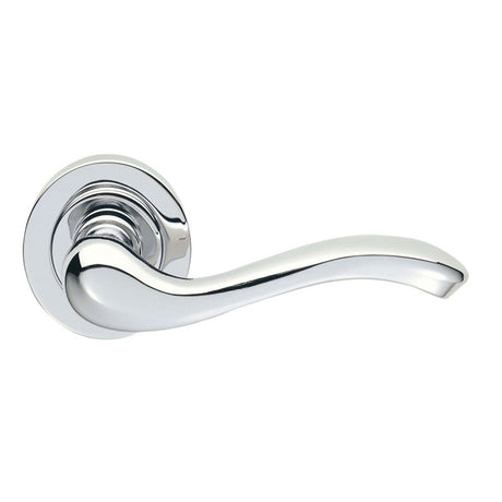 APOLLO LEVER ON CONCEALED FIX ROUND ROSE (ERICA) CRO (POLISHED CHROME) - POLISHED CHROME - 51MM - PAIR