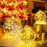 3 Pieces Pre-Lit Hanging Standing Lantern Balls Christmas Ornaments
