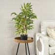 HOMCOM Artificial Plants Bamboo Tree in Pot Desk Fake Plants for Home Indoor Decor, 15x15x60cm, Green