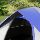 Outsunny Two Man Single Room Dome Tent, with Accessories - Dark Blue/Grey