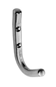 COAT HOOK - 93 X 10MM - FACE FIX_x005F
 - BRIGHT STAINLESS STEEL - EACH