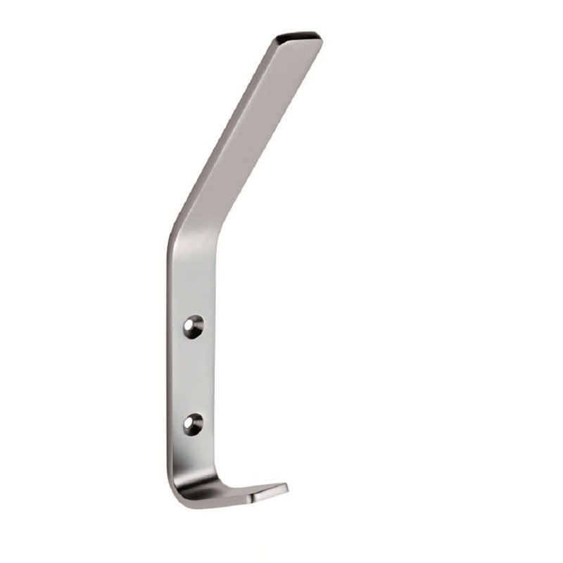 175 X 20MM FLAT HAT & COAT HOOK - SATIN ANODISED ALUMINIUM - EACH