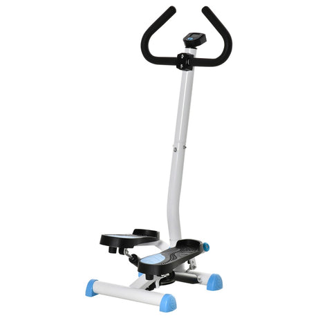 HOMCOM Twister Stepper Height Adjustable Step Machine, with LCD Screen - Blue