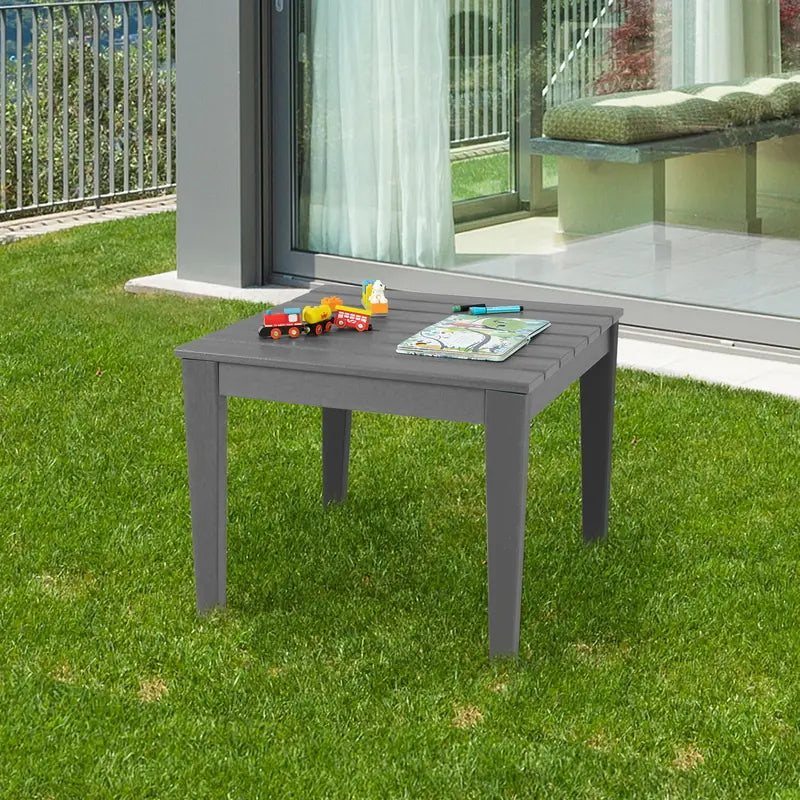 25.5 Inch Square Kids Activity Play Table-Gray