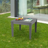25.5 Inch Square Kids Activity Play Table-Gray
