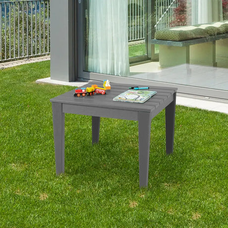 25.5 Inch Square Kids Activity Play Table-Gray