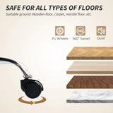 HOMCOM 155 Reclining Faux Leather Swivel Office Chair - Brown