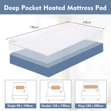 Heated Mattress Pad with 8 Temp Settings and Timing Function-M