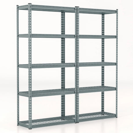 Heavy Duty Wire Storage Racks with Anti-slip Foot Pad for Warehouse Kitchen-Grey