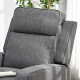 HOMCOM 150 Electric Reclining Chair, with USB port and Footrest - Charcoal Grey