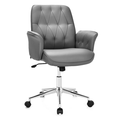 Modern Ergonomic Leisure Chair with Padded Armrests