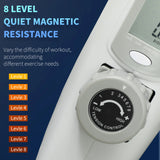 SPORTNOW Pedal Exerciser with Eight Level Magnetic Resistance, with Eight-Level Magnetic Resistance, White