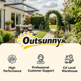 Outsunny Front Door Canopy, Outdoor Awning, Rain Shelter, 303 x 96cm , Clear
