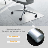 HOMCOM Office Carpet Protector Chair Mat Clear Spike Non Slip Studs Frosted Lipped