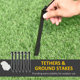 HOMCOM 5.5ft Christmas Inflatable Santa Claus Riding a Motorcycle Blow Up Decoration Xmas Dcor for Garden