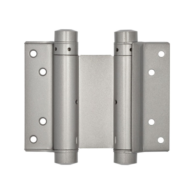 Double Action Steel Spring Hinges 102mm Grey