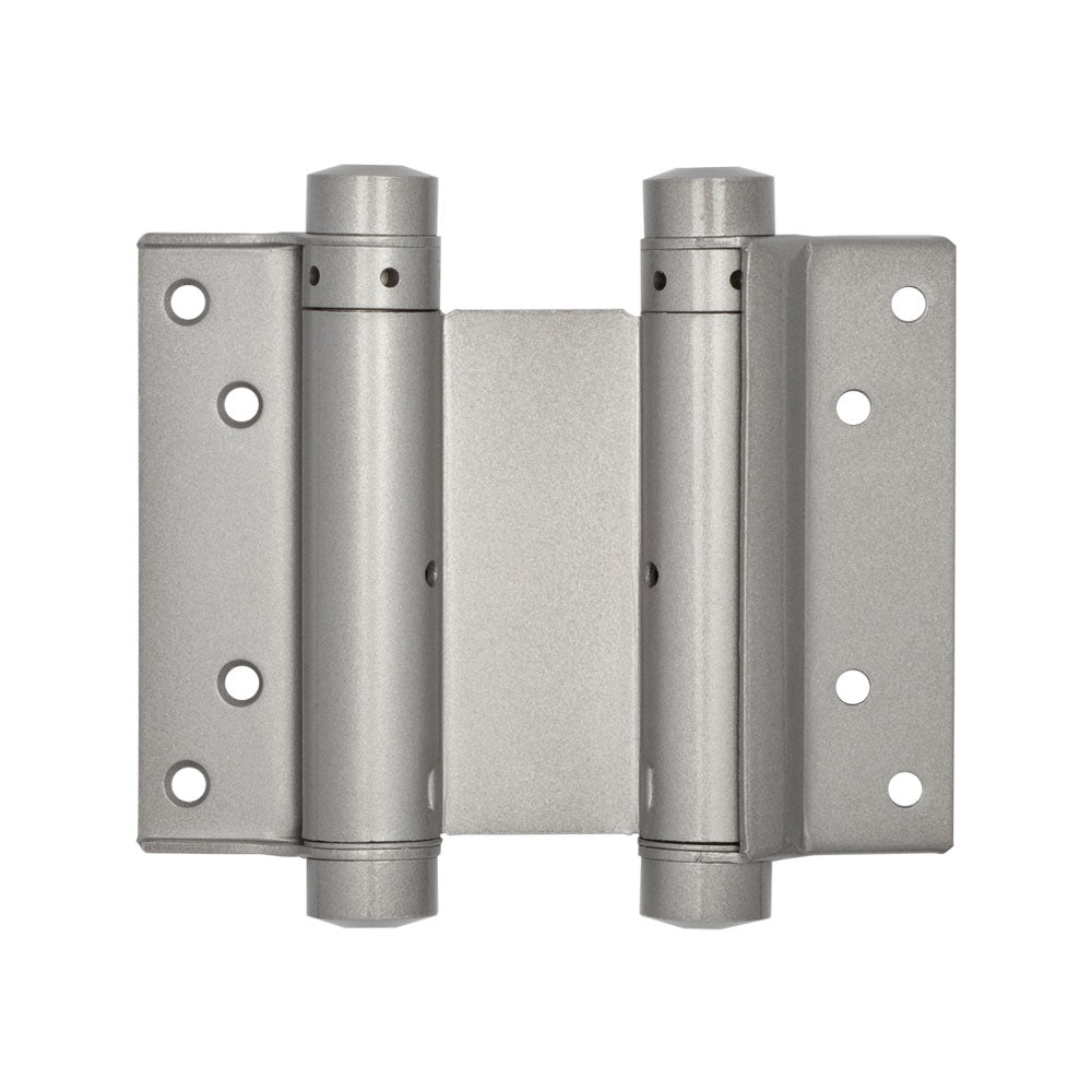 Double Action Steel Spring Hinges 102mm Grey