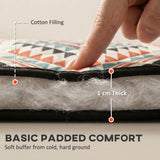 Outsunny Picnic Blanket, 300x200CM Large Beach Blanket Outdoor Picnic Mat with Integrated Strap for Camping, Mix-Colour