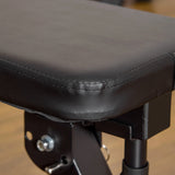 HOMCOM Adjustable Weight Bench, Foldable Bench, with Barbell Rack, Black