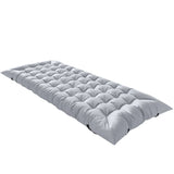 Outsunny Sleeping Mat, Foldable Camping Mattress Pad with Elastic Straps, Light Grey