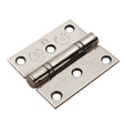 76 X 67 X 2.5MM BALL BEARING HINGE GRADE 11 C/W SCREWS (PAIR) - BRIGHT STAINLESS STEEL - PAIR