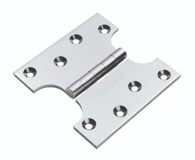 102 X 102 X 4MM PARLIAMENT HINGE C/W SCREWS (PAIR)_x005F
 - POLISHED CHROME - PAIR